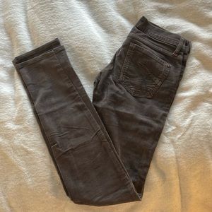 James Jeans Grey Corduroy Straight Leg Pant